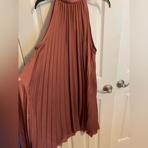 Beautiful copper rich halter dress—NEW
